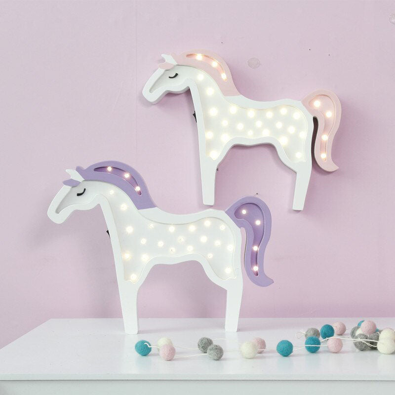 lampe en forme de licorne