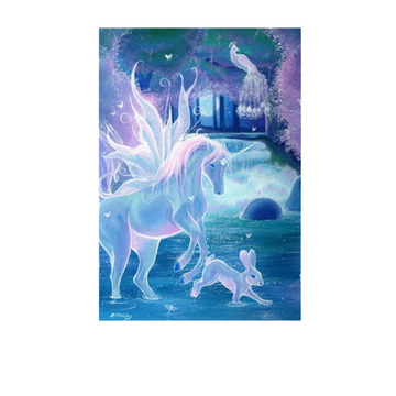 Poster art moderne licorne