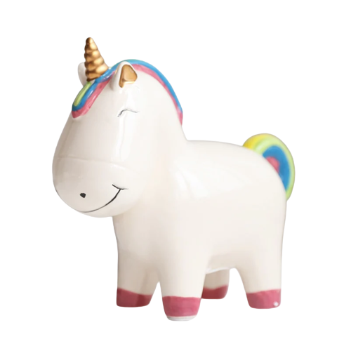 Tirelire licorne céramique