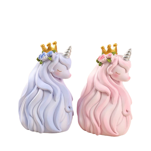 Tirelire licorne princesse