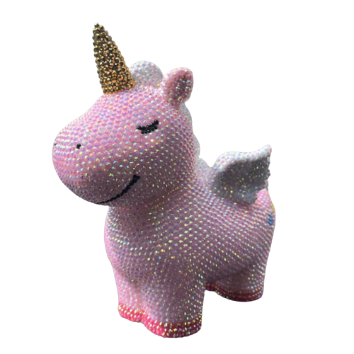 Tirelire licorne scintillante