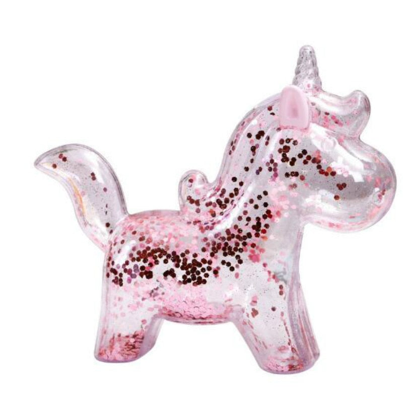 Tirelire licorne paillette