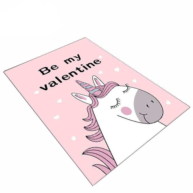 Tapis licorne amour