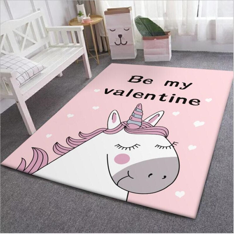 Tapis licorne Be My Valentine