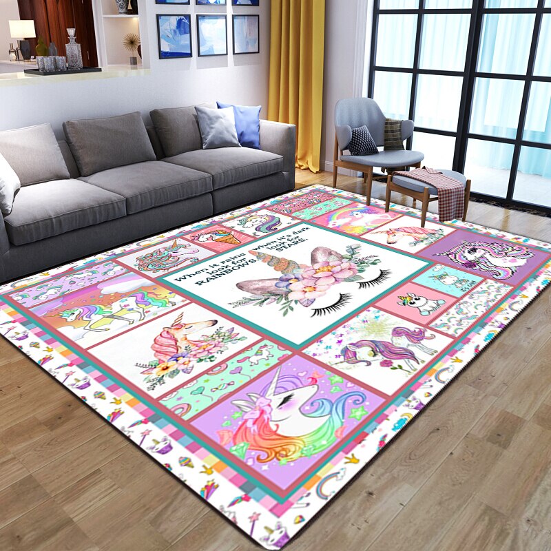 Tapis de jeux licorne en mousse