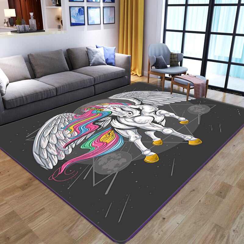 Tapis de jeux licorne en mousse à mémoire de forme