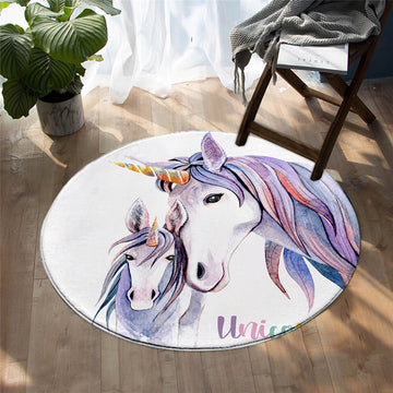 Tapis licorne et sa fille