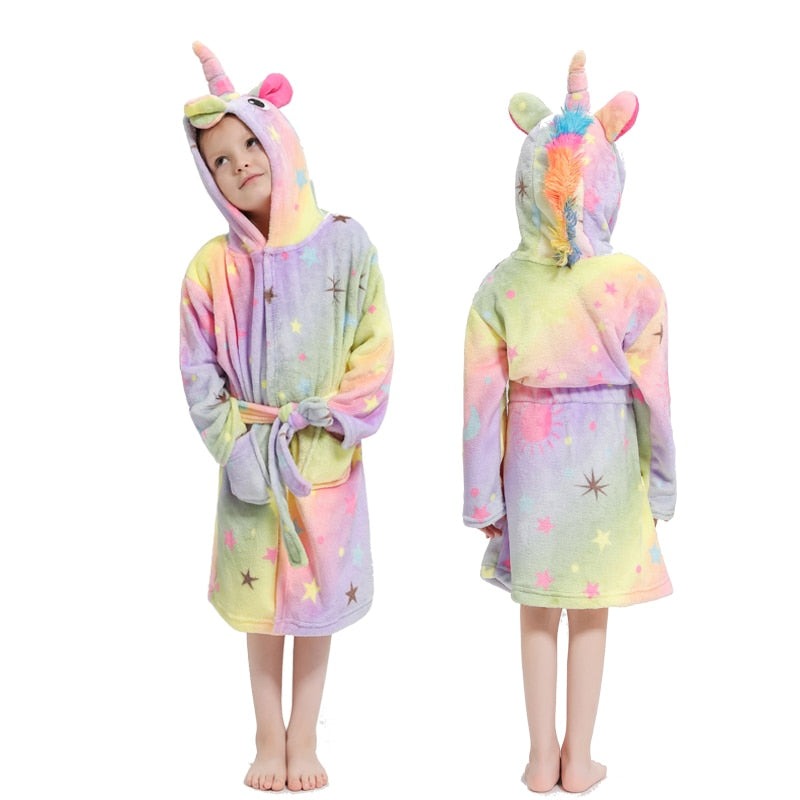 Robe de Chambre Fille Licorne