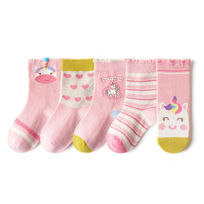 Chaussettes Licorne Enfant (5 paires)