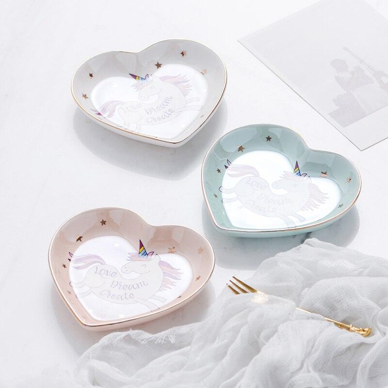Assiette licorne coeur - Licorne