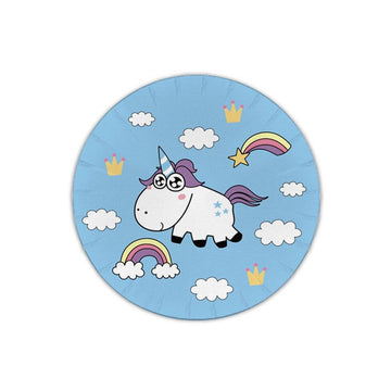 Assiette licorne dans les nuages 18 cm