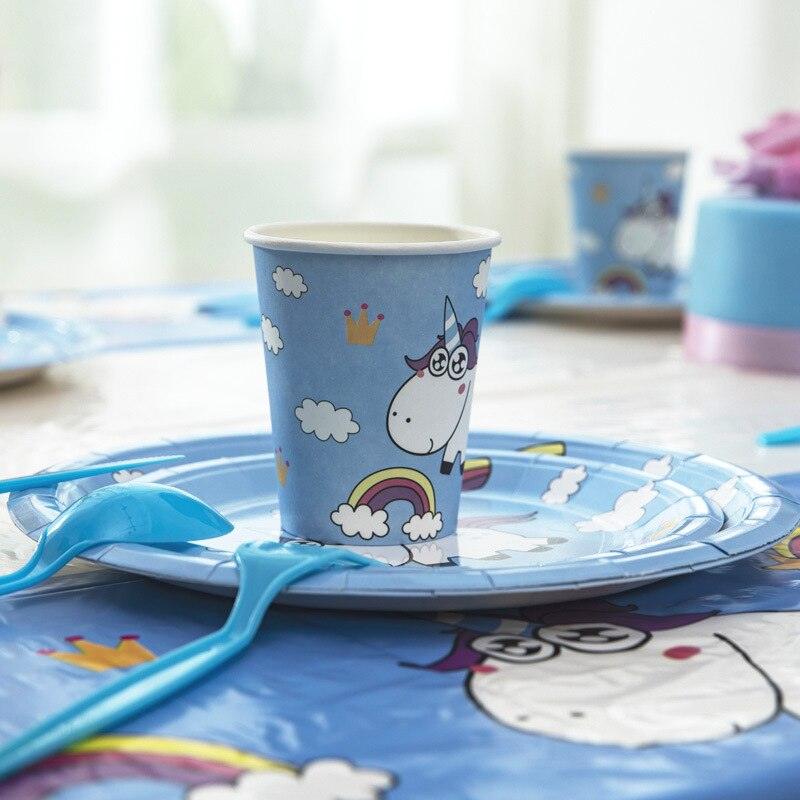 Assiette licorne dans les nuages - Licorne