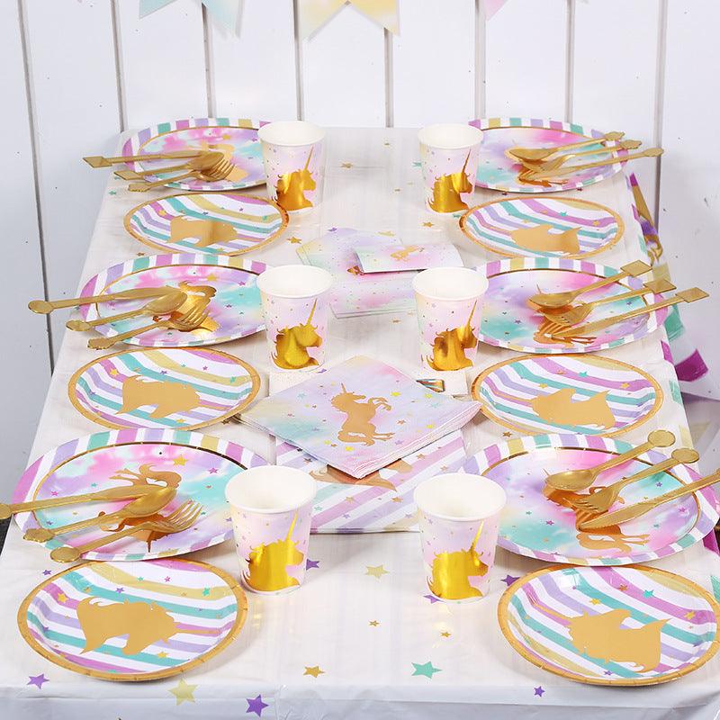 Assiette licorne dorée - Licorne