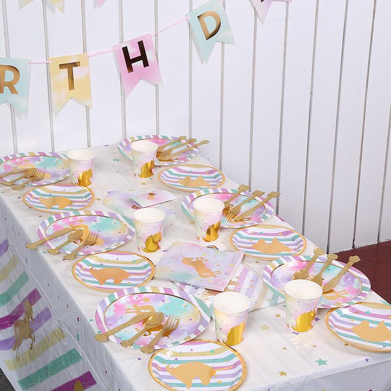 Assiette licorne dorée - Licorne