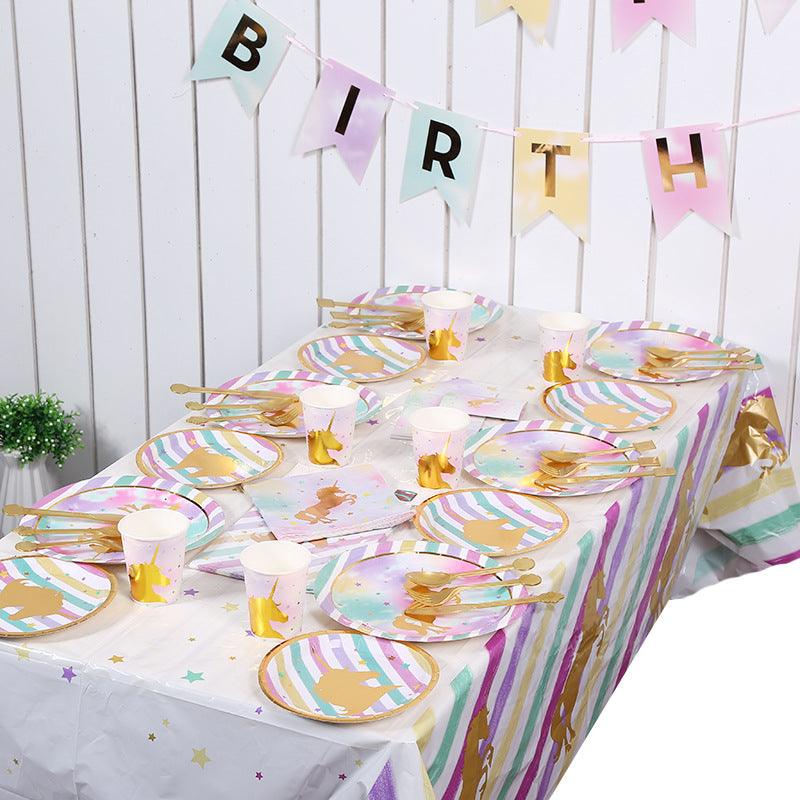 Assiette licorne dorée - Licorne