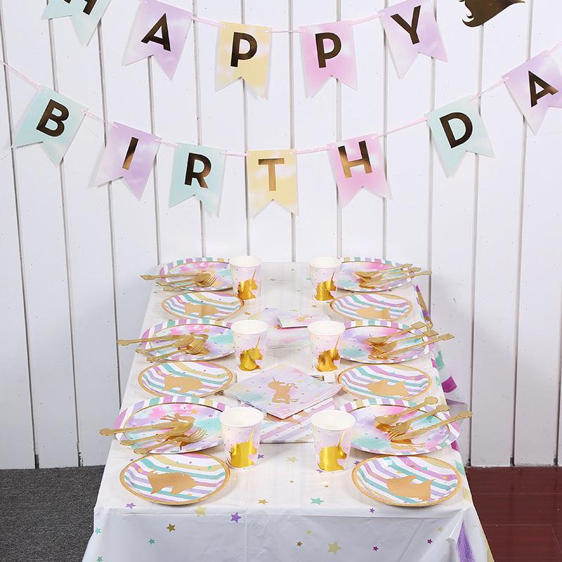 Assiette licorne dorée - Licorne