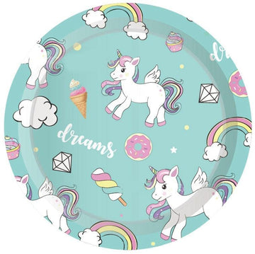 Assiette licorne Dreams