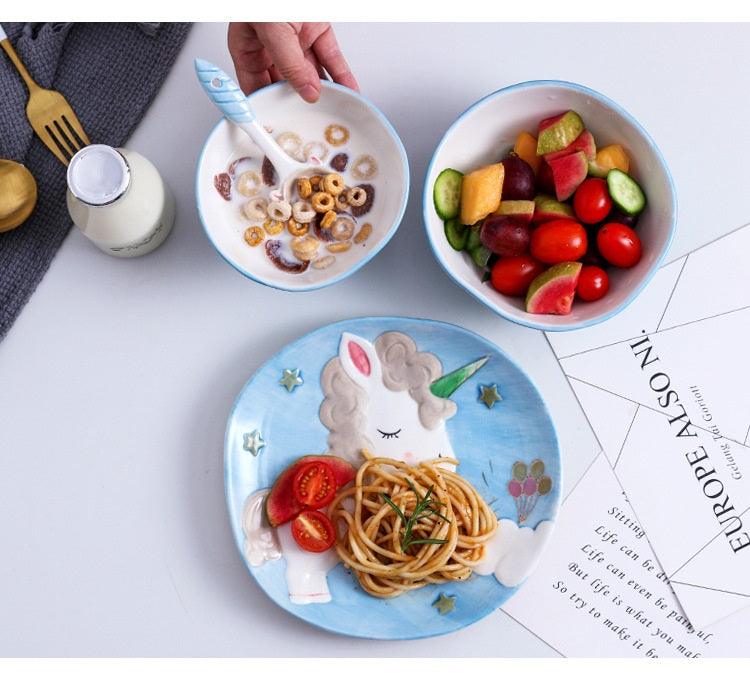 Assiette licorne en porcelaine - Licorne