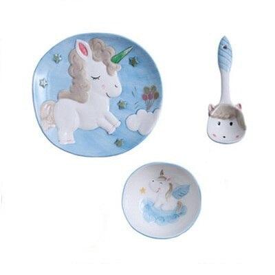 Assiette licorne en porcelaine - Licorne