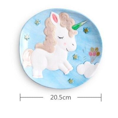 Assiette licorne en porcelaine - Licorne