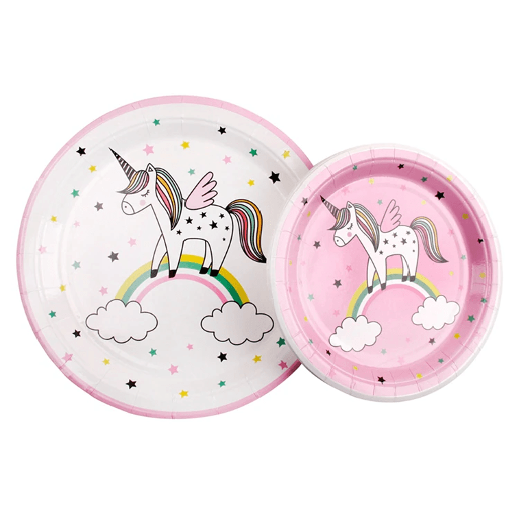 Assiette licorne étoiles