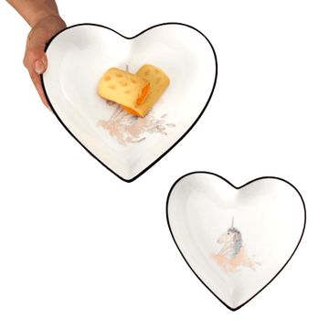 Assiette licorne Saint Valentin