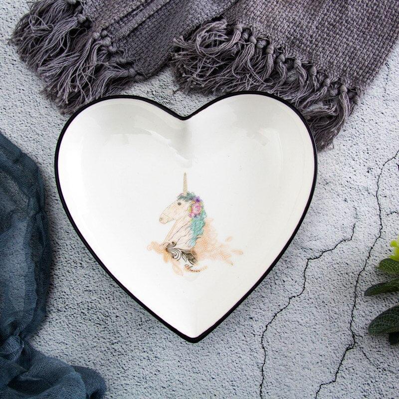 Assiette licorne Saint Valentin - Licorne