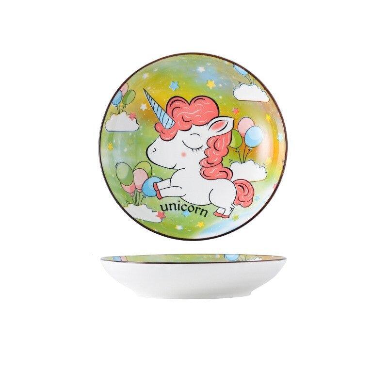 Assiette licorne style japonais - Licorne
