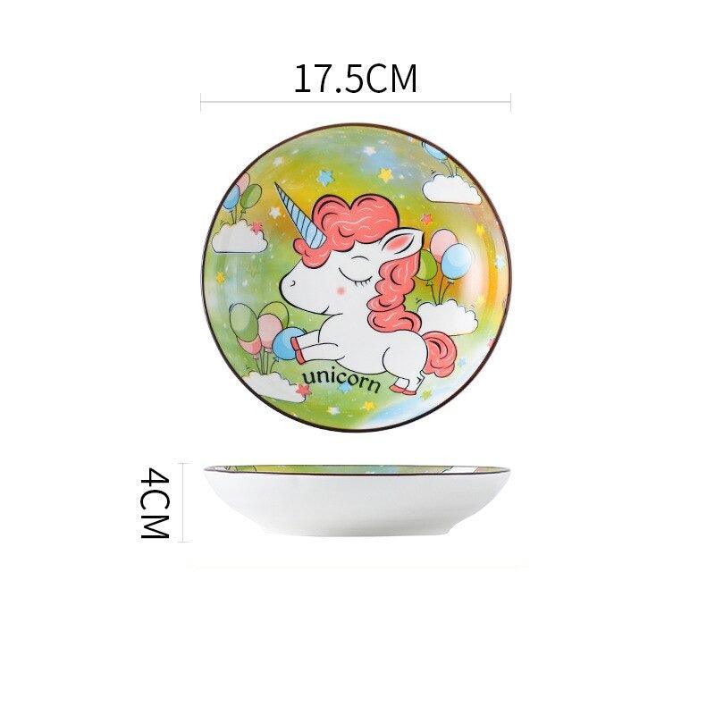 Assiette licorne style japonais - Licorne