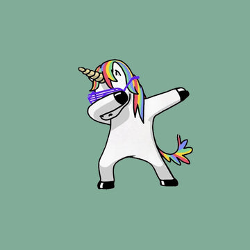 Autocollant Licorne qui Dab - Une Licorne