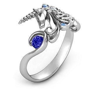 Bague Licorne Bleue - Une Licorne
