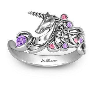 Bague Licorne Bleue - Une Licorne