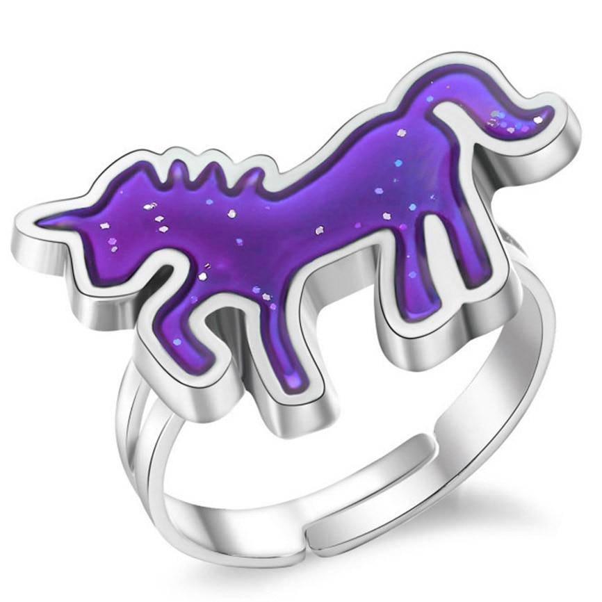 Bague Licorne qui Change de Couleur - Une Licorne