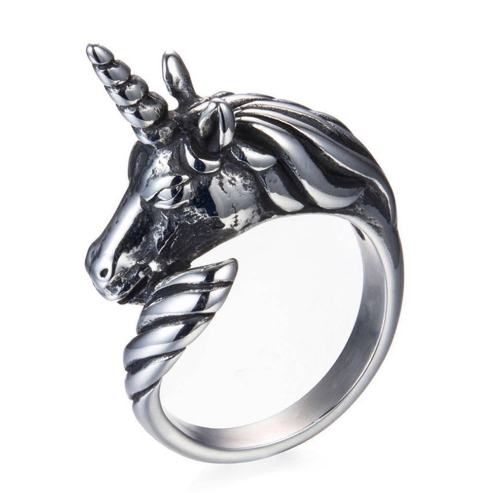 Bague Tête de Licorne - Une Licorne