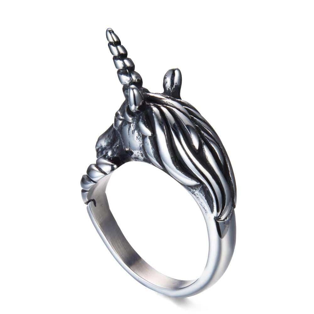 Bague Tête de Licorne - Une Licorne
