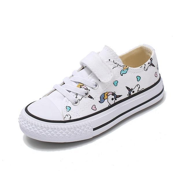 Chaussures Licorne<br> Fille style Converse - Une Licorne