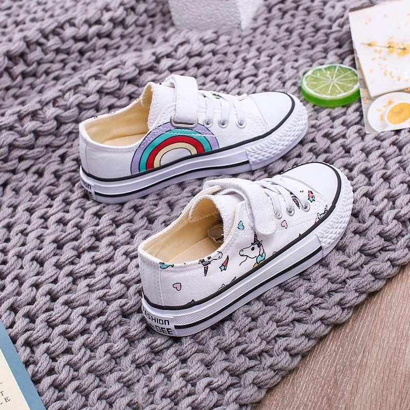 Chaussures Licorne<br> Fille style Converse - Une Licorne