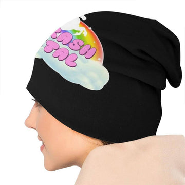 Bonnet Hip Hop Noir Avec Impression Licorne Femme - Une Licorne