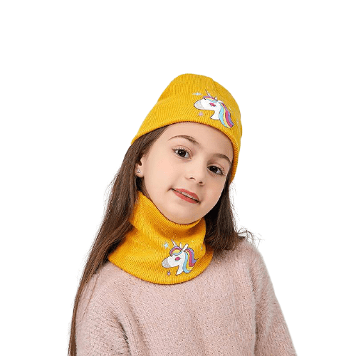 Bonnet Licorne Deux Pièces Pour Fille - Licorne