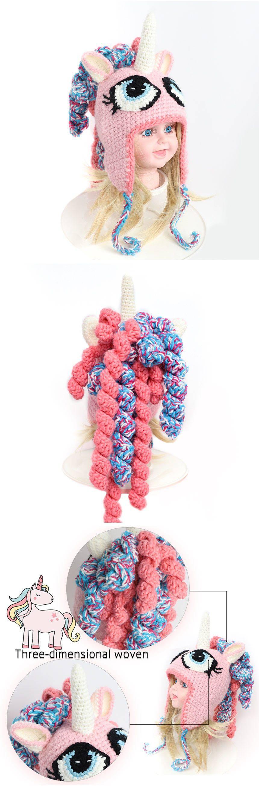 Bonnet Licorne Péruvien Longue Crinière - Une Licorne