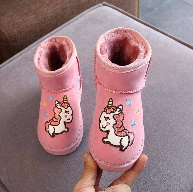 Boots licorne rose