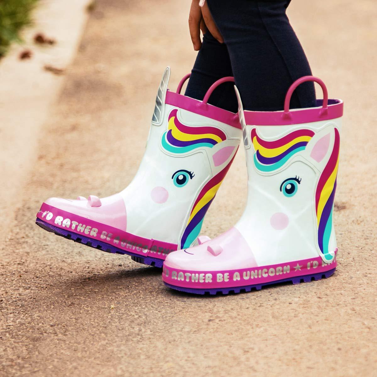 Bottes de pluie licorne blanche - Licorne