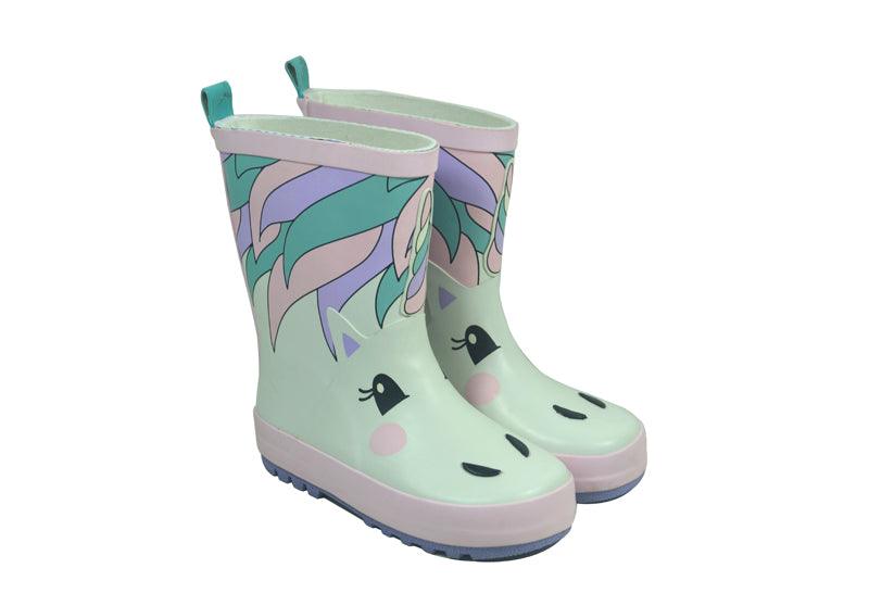 Bottes de pluie licorne garçon