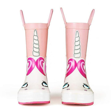 Bottes de pluie licorne Kawaii rose 
