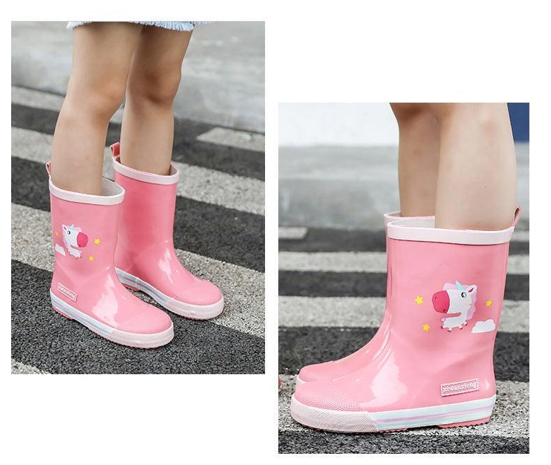 Bottes de pluie licorne rose brillant - Licorne