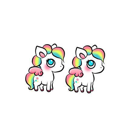 Boucle d'Oreille Licorne<br> Kawaii - Une Licorne