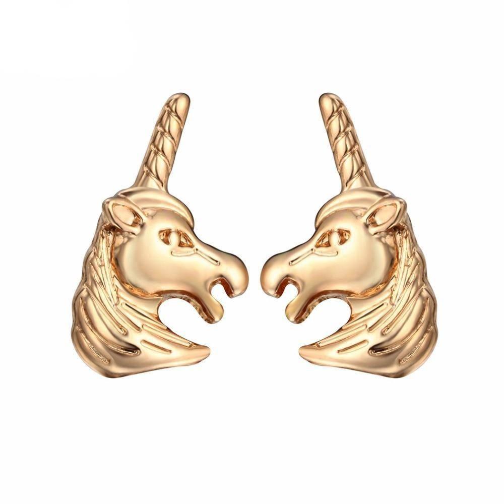 Boucles d'Oreilles Licorne 3D - Une Licorne