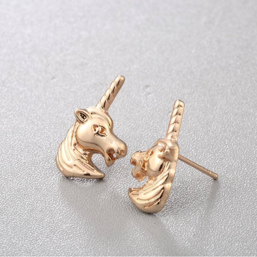 Boucles d'Oreilles Licorne 3D - Une Licorne