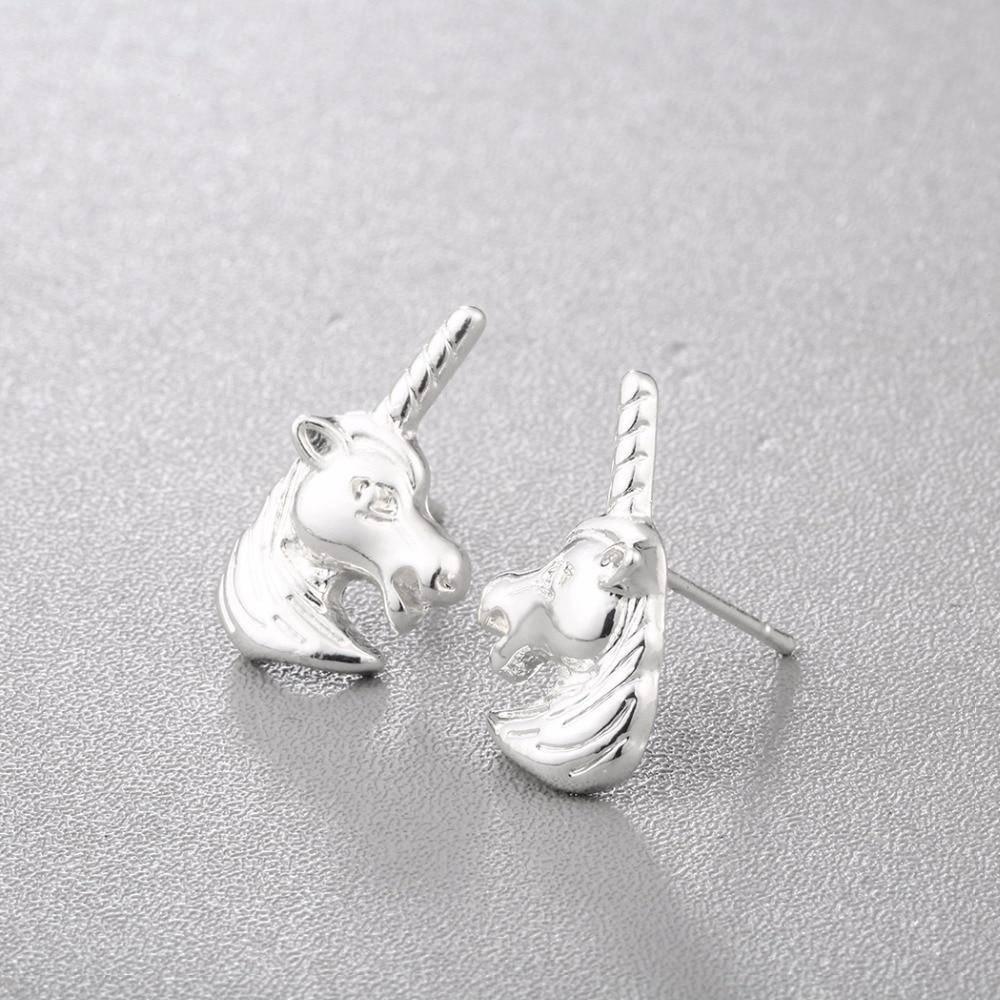 Boucles d'Oreilles Licorne 3D - Une Licorne