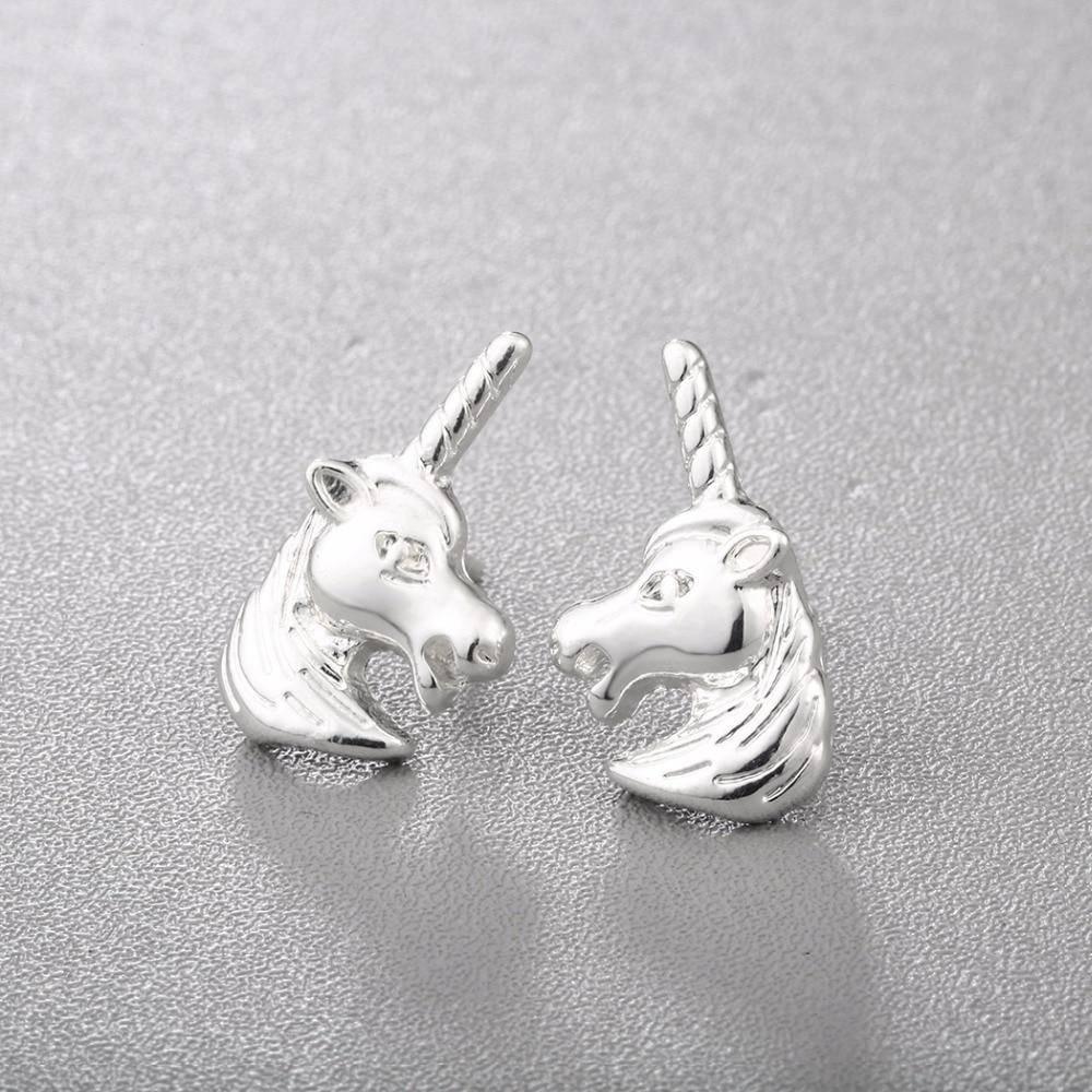 Boucles d'Oreilles Licorne 3D - Une Licorne
